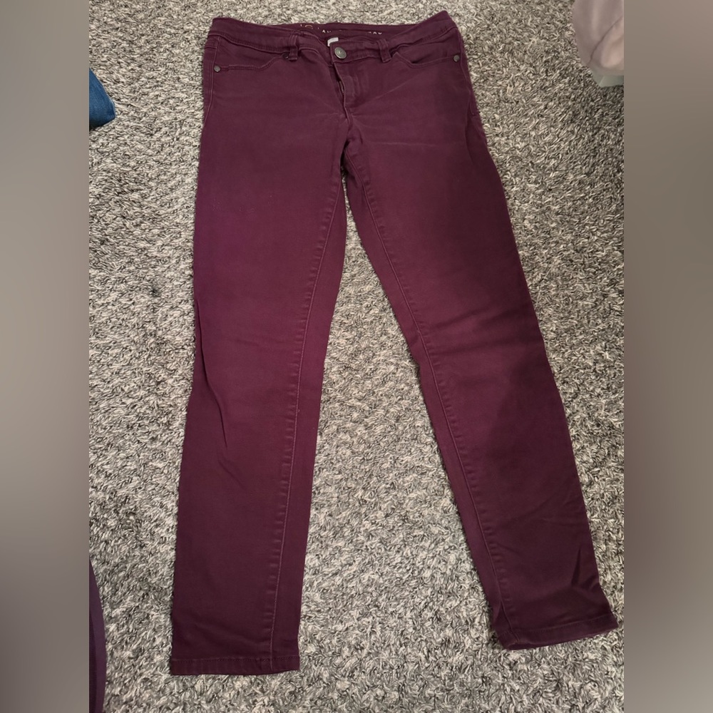Lauren Conrad skinny maroon size 10